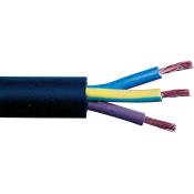 Câble souple industriel H07 RN-F noir - 3G2,5 mm² - Couronne de 50 m - Sermes