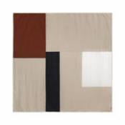 Couvre-lit 2 places Part / 250 x 250 cm - Lin & coton organique - Ferm Living multicolore en tissu