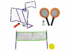 Deporte set multisport jeu enfants 3 en 1 badminton volley football