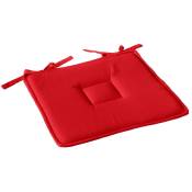 Enjoy Home - Galette plate à nouettes 40 x 40 cm lola 100% coton coloris rouge