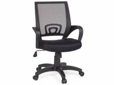 Finebuy design chaise bureau tissu rembourré chaise