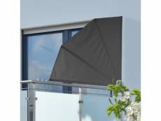Hi écran de balcon 1,2 x 1,2 m noir polyester 423920