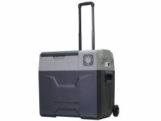 Homcom glacière-congélateur portable à compression froid chaud 2 en 1 -20°c - 20°c 50 l prise alume-cigare + adaptateur inclus gris noir