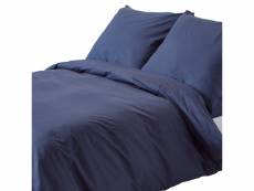 Homescapes parure de lit bleu marine 100% coton egyptien