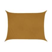Ideprice - Toile d'ombrage rectangulaire 4 x 3 mètres - Ocre