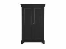 Isabel - armoire classique pin massif - couleur - noir