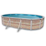 Kit piscine hors-sol acier TOI pinus ovale décoration