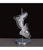 Lampe de Table Otto 2 Ampoules G4, chrome poli/verre dépoli