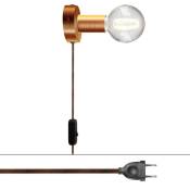 Lampe Spostaluce en métal Avec ampoule - Cuivre satiné - Avec ampoule