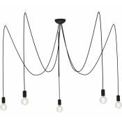 Licht-erlebnisse - Lampe à suspendre noire réglable flexible max. 3 m xxl Lampe à suspendre salon - Noir