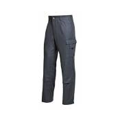 Pantalon basic 100 % coton gris fonce taille 54
