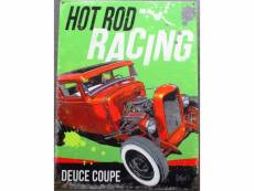 "plaque hot rod racing affiche tole 70x50cm tole deco us diner loft"