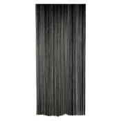 Rideau fil de porte en polyester - Noir