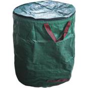Sacs à déchets de jardin, grande capacité avec couvercle et poignées, sacs poubelles pliables et étanches, 3 tailles : 120 L/272 L/300 l (taille :