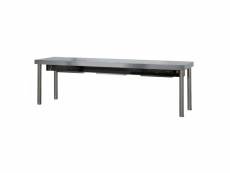 Table chauffante 1 niveau - hauteur 400 mm - l 1200 à 1800 mm - - 1800 mm x350x400mm
