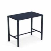 Table haute Nova / 120 x 70 cm x H 105 cm - Acier - Emu bleu en métal