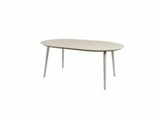 Table ovale en aluminium inari sable