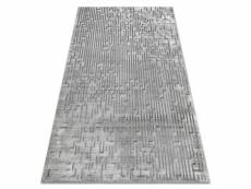 Tapis acrylique vals 3943 labyrinthe vintage gris 80x300