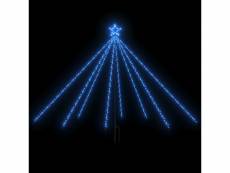 Vidaxl lumières d'arbre de noël intérieur|extérieur 400 led bleu 2,5 m
