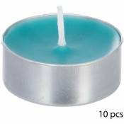 Atmosphera - Lot de 10 bougies parfumées coco créateur d'intérieur - Bleu clair