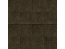 Carreaux adhésifs en cuir écologique rectangle brun
