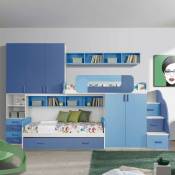 Chambre complète pour enfants en blanc et bleu - Catania