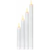 Decoration Wardy Candle Flame led 4x0.03W Cire, White