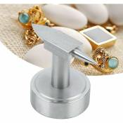 Enclume miniature Enclume à corne Enclume à double corne Outil de traitement des bijoux Enclume à base ronde Enclume en métal 0,95 kg pour le
