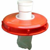 Filtre de couvercle ibc lavable en nylon avec couvercle pour réservoir d'eau de pluie ibc 1000 l dn 75 Feutre aiguilleté Rouge 245 mm