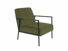 Grib - fauteuil en velours vert