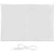 Helloshop26 - Voile d'ombrage rectangle 2 x 3 m blanc