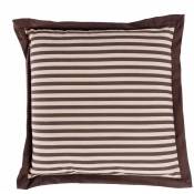 Homescapes - Coussin d'assise à rayures marrons 40