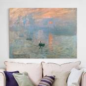 Impression sur toile - Claude Monet - Impression (Lever du Soleil) - Large 3:4 Dimension: 30cm x 40cm