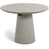 Kave Home - Table ronde de jardin Itai en ciment ø 120 cm