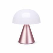 Lampe sans fil Mina Medium / LED - H 11 cm / OUTDOOR / Lumière colorée - Lexon rose en métal