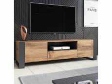 Meuble tv design décor bois métal 180 cm yosh 319