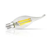 Miidex Lighting - Ampoule led E14 4W cob Filament Flamme 'Coup de vent' ® blanc-chaud-2700k - non-dimmable