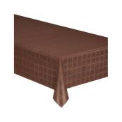 Nappe en rouleau papier damassé chocolat 6 mètres