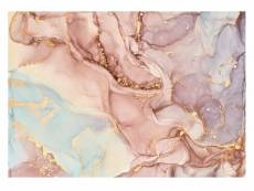 Papier peint intissé panoramique marbre doré abstrait 416x254 cm chambre salon photo non tissé muraux trompe l'oei