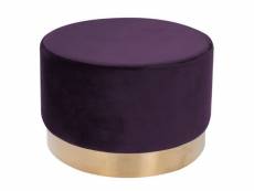 Paris prix - pouf rond déco "nano" 55cm violet
