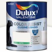 Peinture cuisine et salle de bains Dulux Valentine Color Resist blanc satin 0 75L