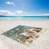 Rhafayre - Couverture de plage imperméable et anti-sable,