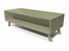 Table basse scandinave bois rectangulaire viking taupe