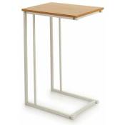 Table de canape bout de canape table de chevet table d'appoint 40x30xh59cm - Blanc