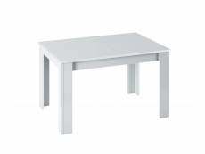 Table de salle à manger extensible, couleur blanc