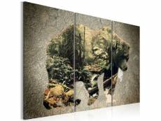 Tableau the bear in the forest taille 120 x 80 cm PD8342-120-80