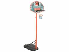 Vidaxl ensemble de basket portable réglable 180-230 cm