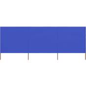 Vidaxl - Paravent 3 panneaux Tissu 400 x 120 cm Bleu
