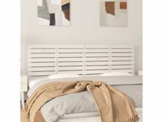 Vidaxl tête de lit murale blanc 166x3x63 cm bois massif de pin
