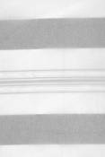 Voilage Blanc à Jeux de Rayures - Gris - 145 x 250 cm